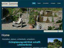 Tablet Screenshot of gruenplanung-mit-kick.ch